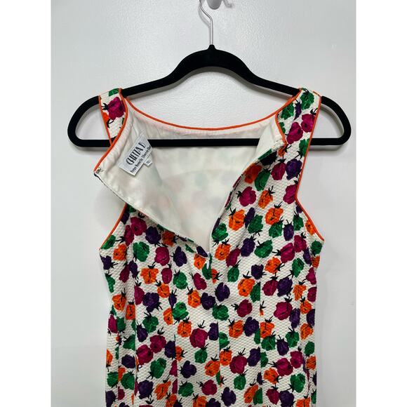 Chetta B Peter Noviello Sherrie Bloom Roundneck Tank Dress Multi Women's Size 10 - Picture 6 of 11
